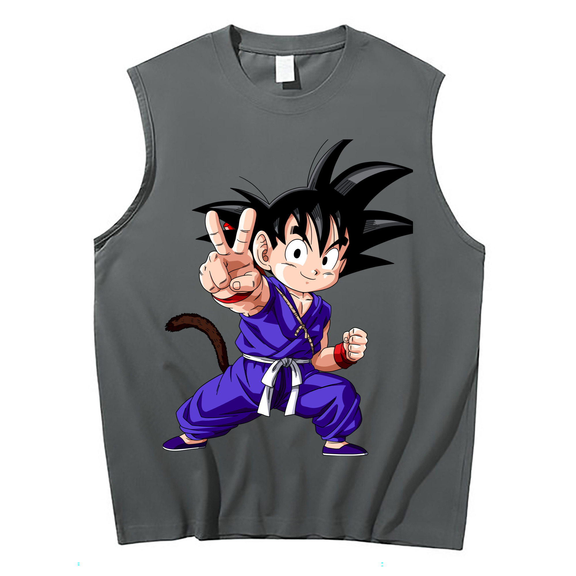 （画像用） ドラゴンボール 孫悟空（そん ごくう）Son Goku カカロット DRAGON BALL Kakarotto コットン100％タンクトップ（フロントプリント）